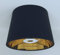 20 cm schwarz Empire Lampenschirm Gold Futter Lampenschirm handgefertigt Tischlampe