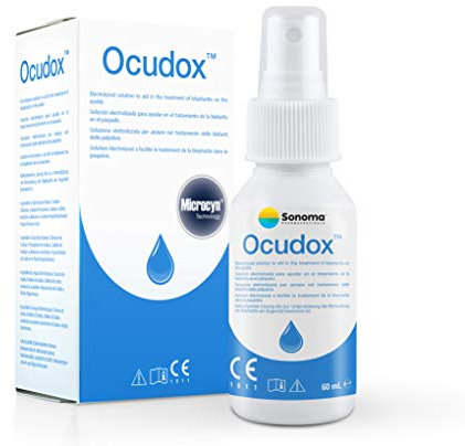 Sonoma Pharmaceuticals - Ocudox - Augenpflege - Augentropf - Augenspray - Augentropfen Allergie - Blepharitis - Augenreinigung - Lidrandentzündung - Frei von schädlichen Chemikalien - 60 ml