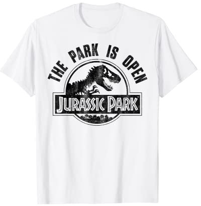 Jurassic Park The Park Is Open Logo T-Shirt