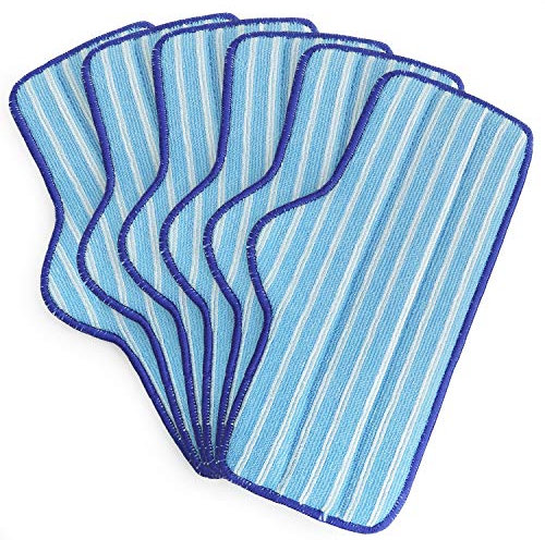 Flintar Premium Mikrofaser-Dampfreiniger, voll kompatibel mit Dupray Nest Dampfreiniger Mikrofaser-Ersatz-Pads, wiederbefüllbar, langlebig, wiederverwendbar und maschinenwaschbar, 6 Stück