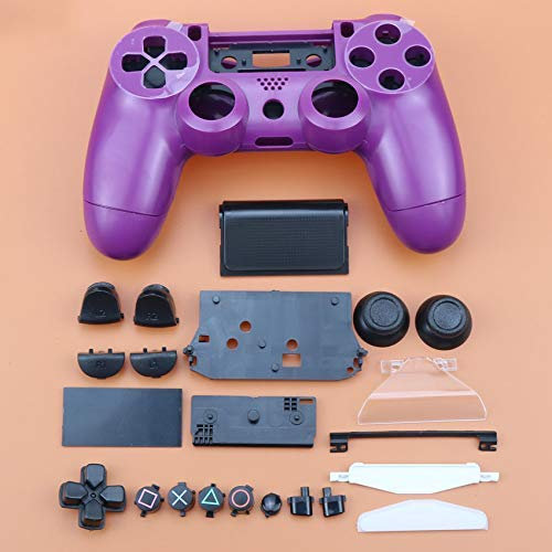 Carcasa Completa con Botones para Sony Playstation 4 PS4 JDM-011 JDM-001, Mando inalámbrico, Color Morado