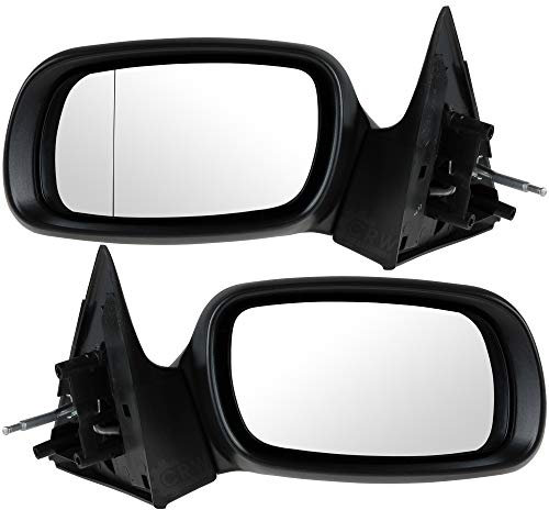 Diederichs Außenspiegel-Set für Opel Astra F Bj. 94-98, Mittel, Konvex, Manuelle, Schwarz, ABS, Türhalterung, Komplettspiegel inkl. Glas, Passend für Limousine Caravan Kombi