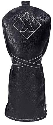 Izzo Uni – Erwachsene Golf Premium Hybrid Headcover Golfschlägerhaube, Schwarz, Fairway
