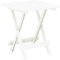 vidaXL Gartentisch Klappbar Bistrotisch Beistelltisch Klapptisch Balkontisch Tisch Campingtisch Esstisch Terrassentisch Weiß 45x43x50cm Kunststoff
