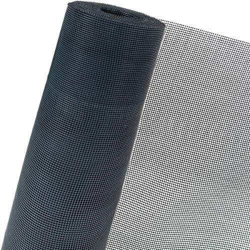 HaGa® Kunststoffzaun 1,20m x 50m - UV-beständige Lärmschutzverstärkung - Zaun 330g/m² mit 7mm Maschenweite - Gartenzaun in schwarz