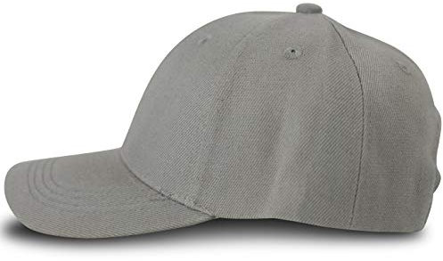 fashionchimp Baseball Basic-Cap in verschiedenen Uni-Farben, Unisex 6-Panel Cap, Kappe (Hellgrau)