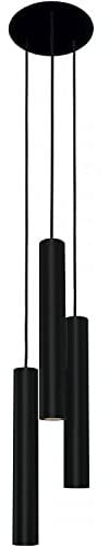Licht-Erlebnisse Hängelampe Esszimmer Modern – Pendelleuchte Schwarz– GU10 Pendelleuchte 3 flammig – B:20 cm – akzentuiert – Esstischlampe – Lampe Wohnzimmer Modern