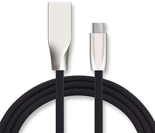 Cable Fast Charge Type C para Samsung Galaxy Tab S7 Plus Tablet Android Cargador 1m USB Conector Carga Rápida (Negro)