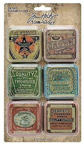 Tim Holtz Idea-Ology Metal Tin Tops