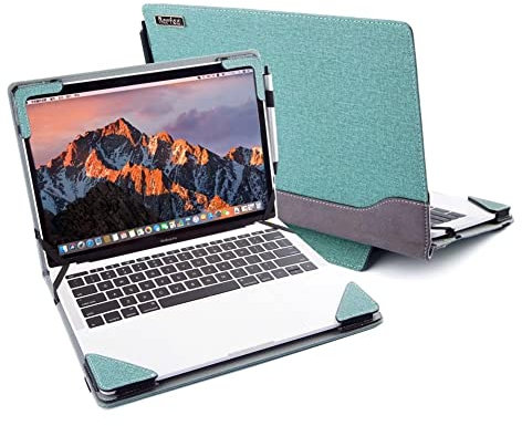Berfea Laptop Cover Case Compatible with 15 Acer Aspire 3 A315-59/58/56/55G/54/44/42/22/23/34,Aspire 5 A515 15.6 inch Laptop Notebook Protective Sleeve PU Leather Hard Case Shell