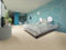 PVC Bodenbelag Vinylboden in sandfarbener Beton Optik, Zuschnitt (4m breit, 2,5m lang)