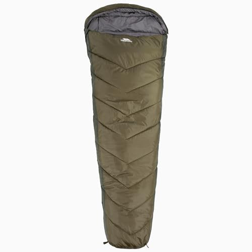 Trespass Sleeping Bag 3 Season Camping Mummy Shape Water Repellent Doze