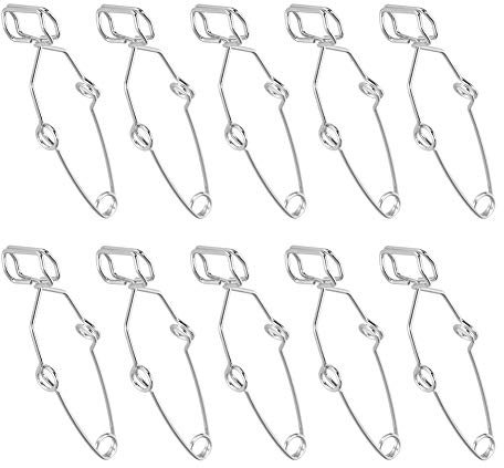 10Pcs Test Tube Clamp, Spring Test Tube Steel Clip Clamp Holder Testing Tube Holder Laboratory Experiment Testing Holder Tool for Laboratory Large Size