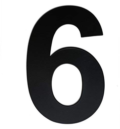 nanlyiau Numeri civici Nero 4in/10.2cm Numero Numero di acciaio Numero civico esterno di acciaio in Solido Acciaio Inossidabile 304,Aspetto Fluttuante (black 4in6/9)