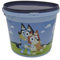 CYPBRANDS Bluey- Set de dibujo, Manualidades, Set de papeleria, Pegatinas, Acuarelas, Plantillas, Lápices de colores, Cubo, Producto Oficial