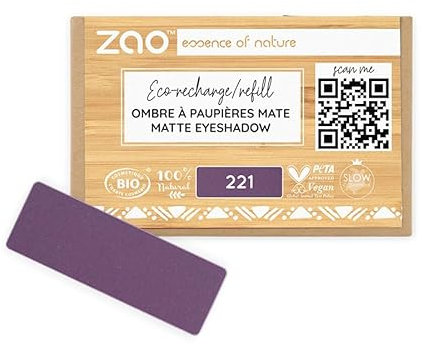 ZAO Refill Rechteck Eye Shadow 221 Matt Plum
