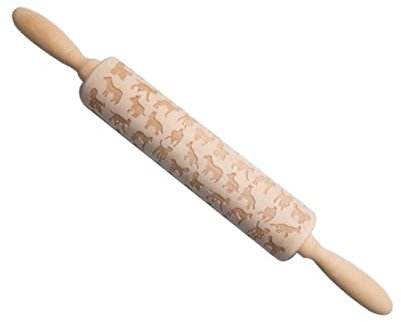 IMIKEYA Nudelholz Zum Backen Prägen Für Großbritannien Nudelholz Aus Holz Hunde-nudelholz Rolling Printing Für Küchenzubehör