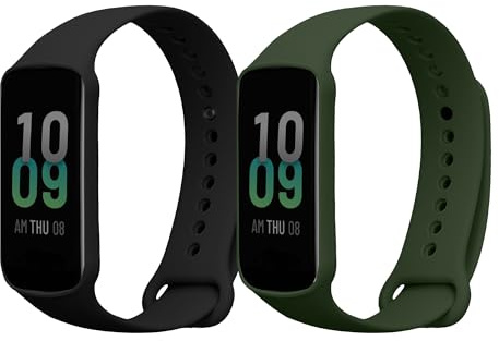 kwmobile Bracelet compatible avec Amazfit Band 7 bracelet - 2x bracelet de rechange en silicone pour fitness tracker