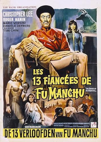 Poster Brides Of Fu Manchu, A4, Wandkunst, Heimdekoration, Filmposter, Leinwand, Film, Kino, Retro, Vintage, Kult, klassisch, Nostargic, Saga, moderner Nachdruck, wir drucken jedes Poster für Sie,