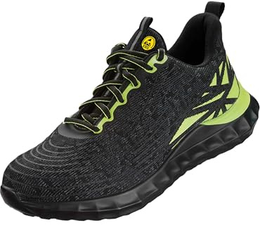 Wica Halbschuh LOCRI Schwarz/Grün, S1PS SR ESD Gr. 38