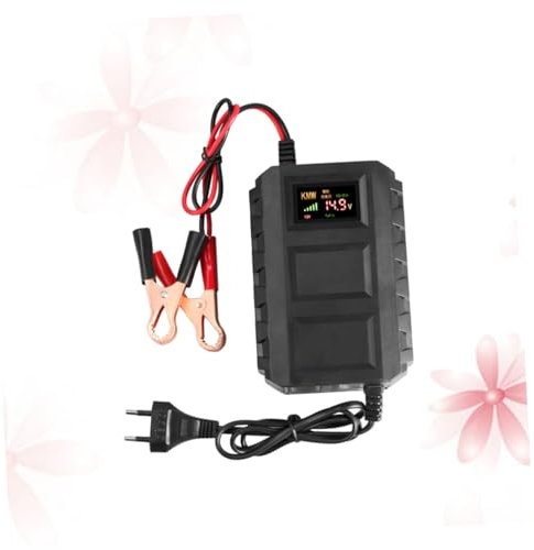 PartyKindom Ladegerät für Säurebatterien Charger ladegeräte ladegerã¤te fã¼r autobatterien Auto Batterie ladegerat akkuschutz 12V Batterieladegerät Ladegerät für -Säure-Batterien Black