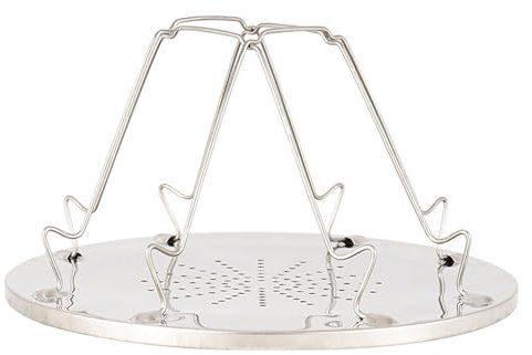 GisWell Camping Toaster für Gaskocher, 4-Scheiben Faltbarer Brottoaster aus Edelstahl für Outdoor Picknick Reisen