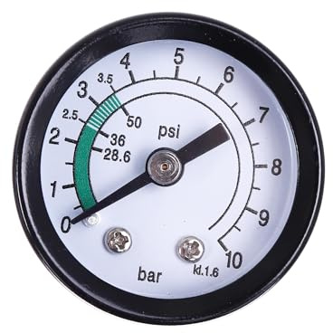 Profi Manometer 0-10 bar 1/4 AG Ø 40mm Druckmanometer Vakummeter für Kompr