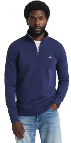 GANT REG Shield Half Zip Sweat, Persian Blue, M