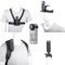 YEHOLDING 10 Stück Action Cam Halterung für Insta360 X5 /X4/ X3/ Ace Pro,Brustgurt,Kopfgurt,Handgelenkgurt,Rucksack Clip und Silikon Objektivkappe, Action Cam Zubehör Kompatibel mit GoPro Hero,SJCAM