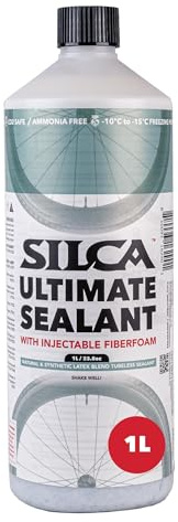 SILCA Ultimate Tubeless Tire Sealant, 500ml – Tubeless Bike Sealant Proactively Seals Punctures Up to 7.5 mm, Injectable Through Valve & Stays Liquid 6+ Months in All Weather Conditions