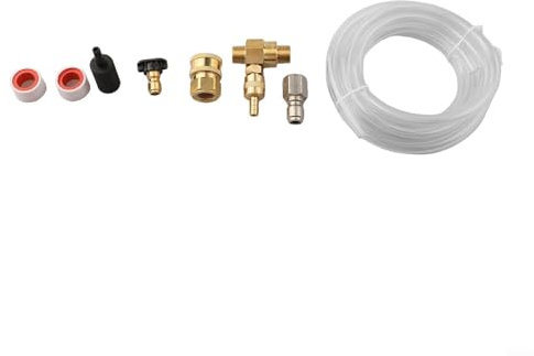 Brass Downstream Injector for Pressure Washers, Adjustable Soap Injector with Quick Connect, 4000 PSI Performance