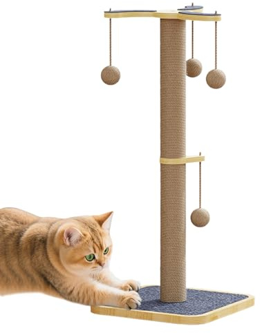 Ancsttu Für Katzen,Kratztonne Mit Sisal | Interaktives Spielzeug Für Kätzchen Gegen Langeweile Möbelschutz Teppich Sofa Tür Boden