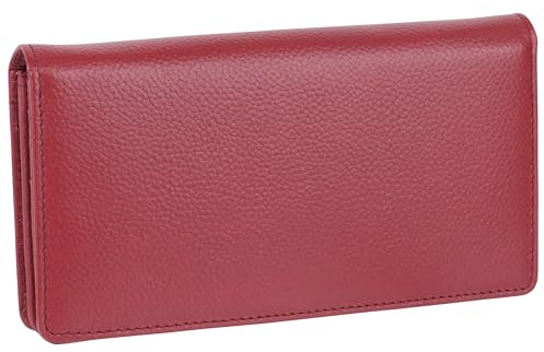 Golunski Leather Ladies Matinee Purse/Wallet RFID Protected - Red
