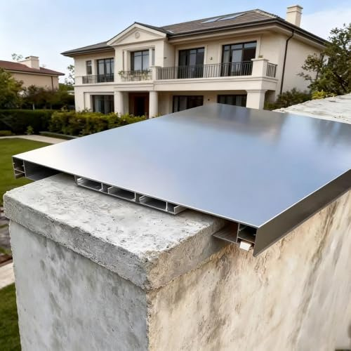 Mauerabdeckung Wasserdichte Metallabdeckung und Unterkonstruktion für Mauerabschlüsse