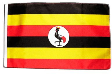 Fahne Flagge Uganda 30 x45 cm