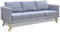 vidaXL Sofa 3 Sitzer Stoff Hellgrau Lounge Polstersofa Loungesofa Sitzmöbel