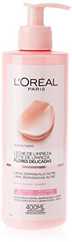 L'Oreal Paris Leche Limpiadora, Rosa, Blanco, 400 ml (Paquete de 1)
