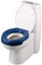 FabaCare Toilettensitzerhöhung Conti, Toilettenaufsatz, WC-Sitz blau, bis 100 kg, Höhe 5 cm