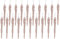 Christmas Concepts® 12cm Glitzereiszapfen-Dekorationen - Luxus-Christbaumschmuck (Rose Gold, Packung mit 20)