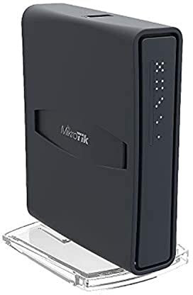 MikroTik hAP AC Lite Tower Schwarz Ethernet-Verbindung unterstützt Stromversorgung über diesen Port (PoE)