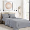 Lanqinglv Jersey Boxspringbett Spannbettlaken 200 x 200 cm bis 200 x 220 cm - Atmungsaktiv 120g/m² Mikrofaser Spannbetttuch Bettlaken,bis 25-30 cm Matratzenhöhe,Grau
