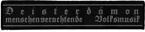 Deisterdämon - menschenverachtende Volksmusik Aufnäher | Black Metal Patch