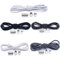 Ouceanwin 5 Pares Cordones Elásticos Redondos, Cierre de Metal Cordones de Liberación Rápida, Cordones de Goma sin Ataduras para Zapatillas, Calzado Deportivo, Correr y Calzado Casual