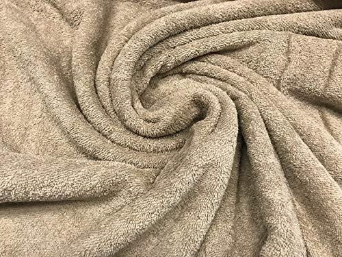Frottee-Stoff, kamelfarben, Handtuchstoff, 100 % Baumwolle, Bademäntel, Wickelunterlagen, Stoff als Meterware, 1 m x 160 cm, kostenlose Lieferung