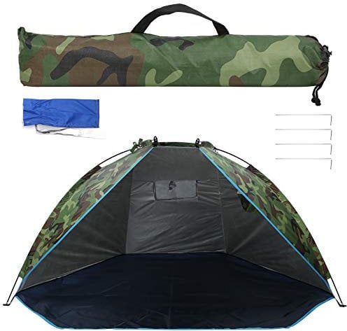 BuyWeek Tenda da Campeggio, Riparo da Pesca Portatile Impermeabile Tenda da Bivacco per 1 a 2 Persone
