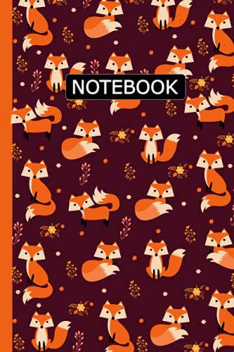 Fox Notebook: Fox Notebook Journal To Write Notes, Password, Notepad, To Do Lists - 6 x 9 Inches - 100 Pages