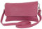 modamoda de T226 Damen Leder Clutch Umhängetasche Abendtasche Small handmade in Italy, Farbe:Bordeauxviolett