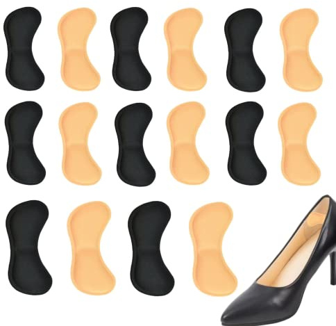 Pkouocry 8 Paires Coussinets de Coussin, coussinets de talon haut, Coussinets de Coussin de Talons pour Chaussures Trop Grandes, Anti-ampoules, Empêchent les Talons de Frotter et de Glisser
