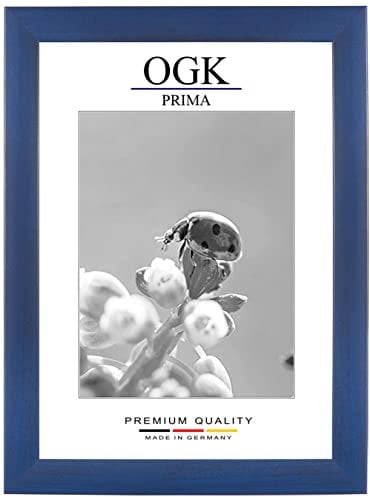 Online-GalleryKing OGK Holz Bilderrahmen 30 x 40 cm in Dunkel-Blau | Foto | Poster | Puzzle | Galerie | Rahmen