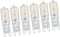Fafeicy 6 Stück Dimmbare G9-LED-Lampe, 5 W, Transparente Abdeckung, 22 LEDs, Dimmbare G9-Glühbirne für Deckenleuchte, Wandleuchte, Tischleuchte(#6)